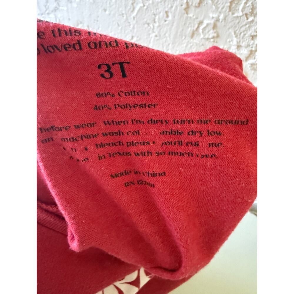 Corazón Latino Toddler Tee 3T Red Hispanic Pride Shirt Bilingual Kids Top - Picture 4 of 6
